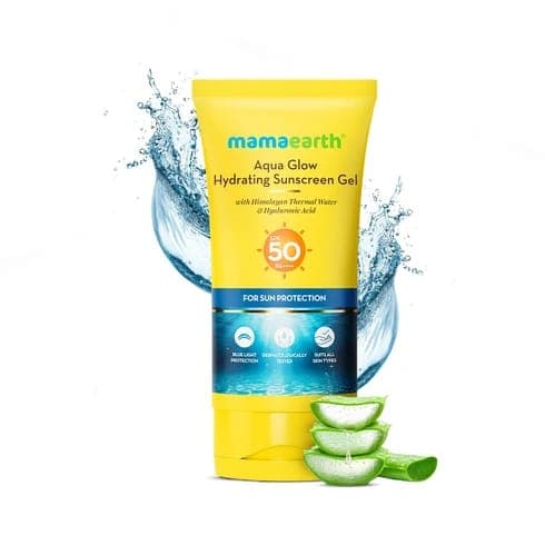Mamaearth Aqua Glow Hydrating Sunscreen Gel with Himalayan Thermal Water and Hyaluronic Acid - 50 g