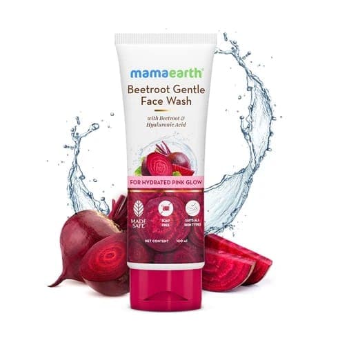 Mamaearth Beetroot Gentle Face Wash With Beetroot & Hyaluronic Acid 
