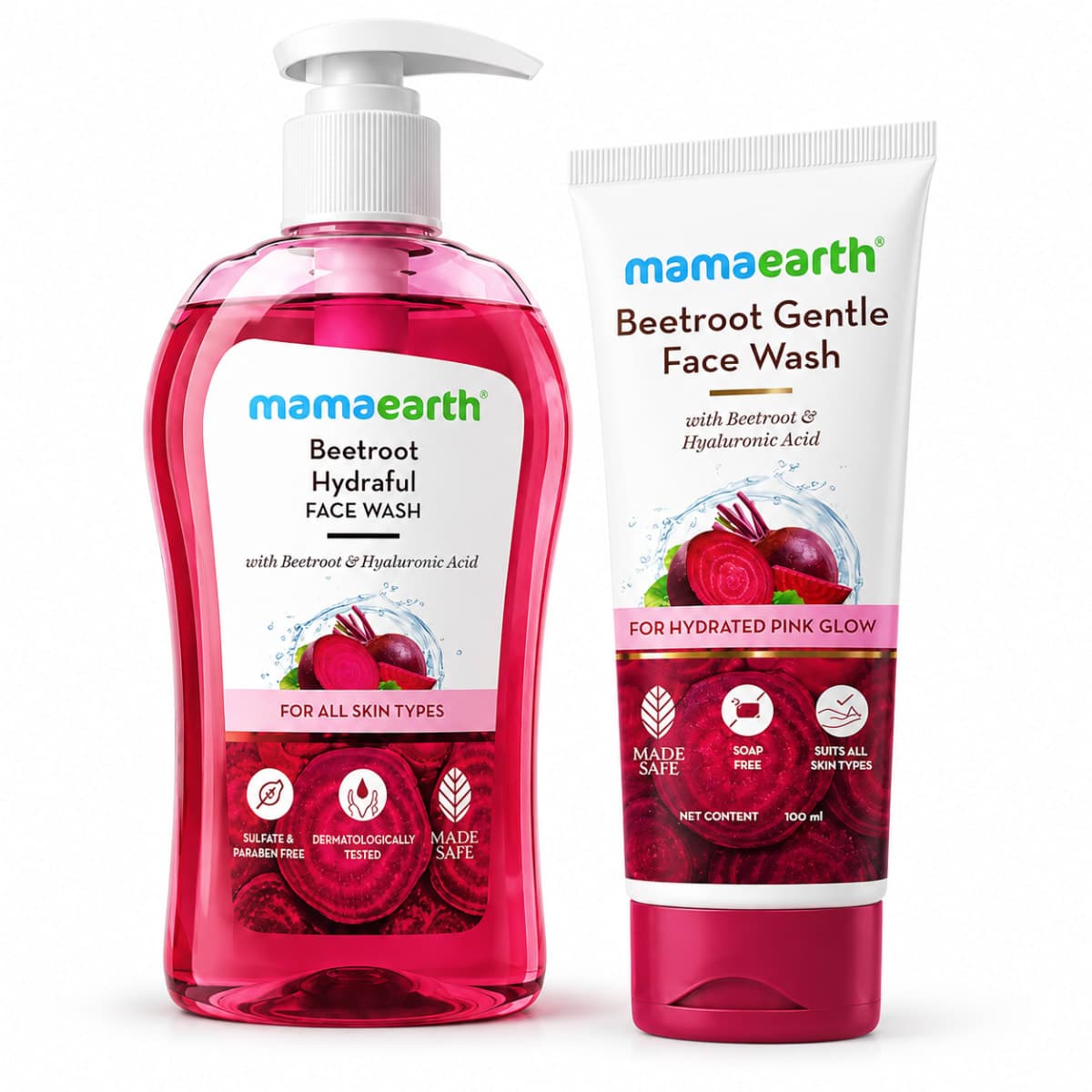 Mamaearth Beetroot Hydraful Face Wash with Beetroot & Hyaluronic Acid 