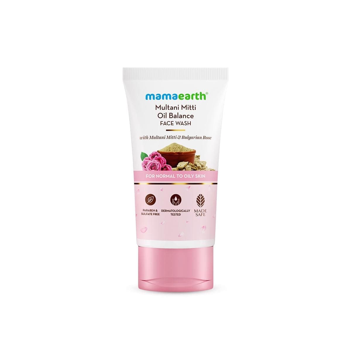 Mamaearth Multani Mitti Oil Balance Face Wash with Multani Mitti & Bulgarian Rose for Normal to Oily Skin