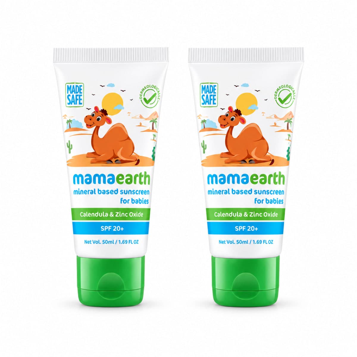 Mamaearth Mineral Based Sunscreen 50ml (Pack of 2)