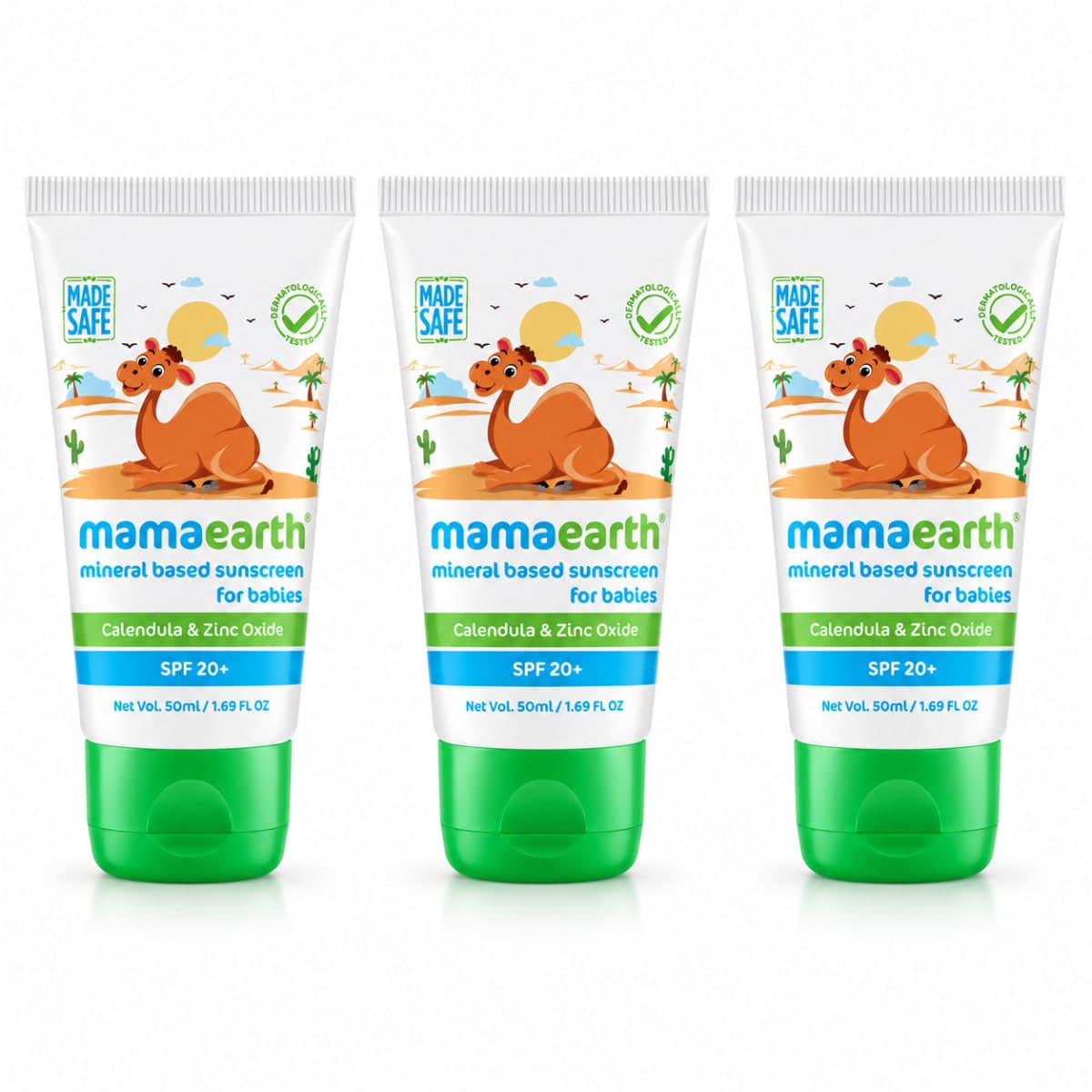 Mamaearth Mineral Based Sunscreen 50ml (Pack of 3)