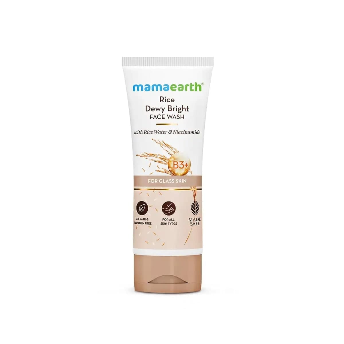 Mamaearth Rice Dewy Bright Face Wash With Rice Water & Niacinamide for Glass Skin