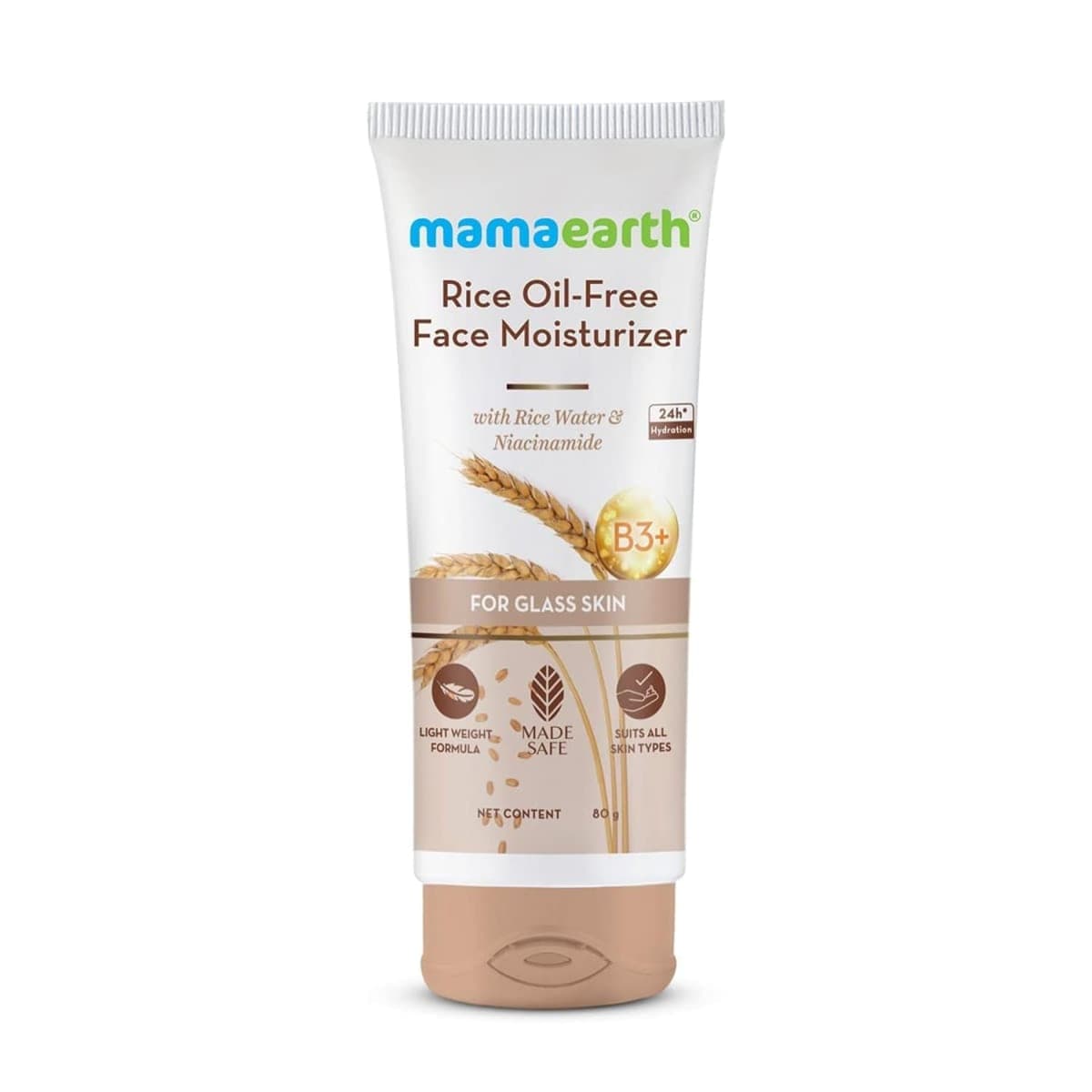 Mamaearth Rice Oil-Free Face Moisturizer With Rice Water & Niacinamide for Glass Skin Rice Oil-Free Face Moisturizer With Rice Water & Niacinamide for Glass Skin - 150 g