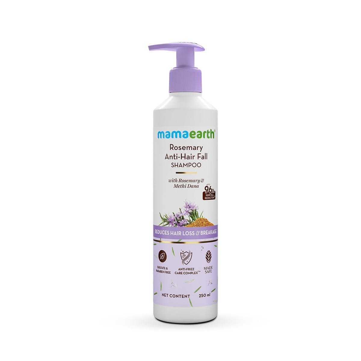 Mamaearth Rosemary Anti-Hair Fall Shampoo with Rosemary & Methi Dana for Reducing Hair Loss & Breakage