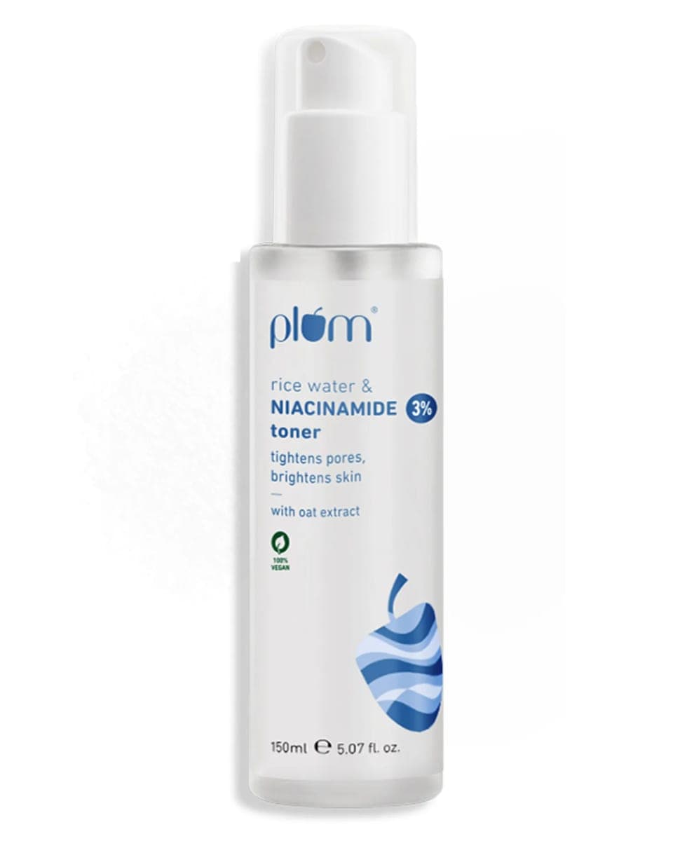 Plum 3% Niacinamide & Rice Water Toner for Bright Skin - 150ml