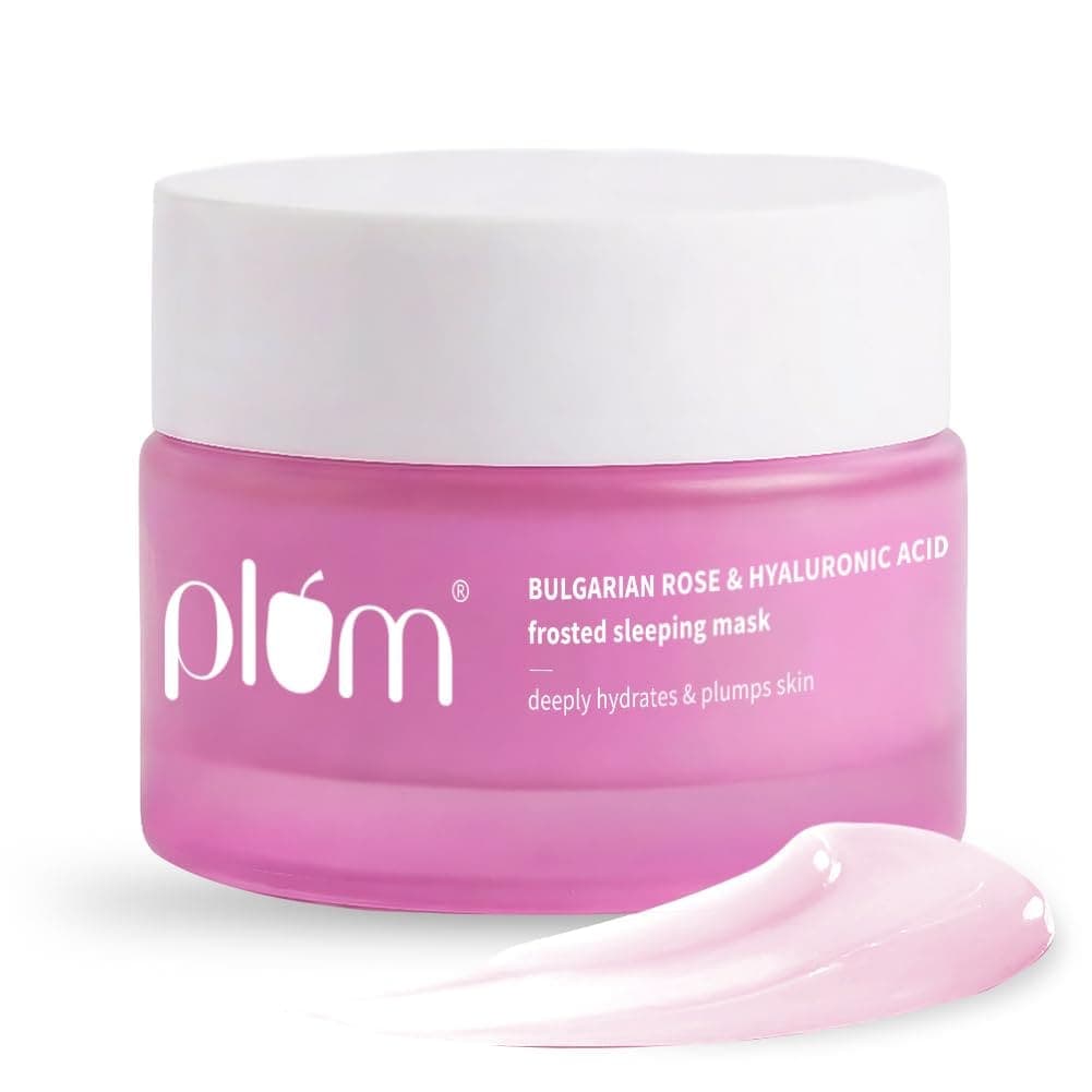 Plum Bulgarian Rose and 1% Hyaluronic Acid Cream For Dry Skin - 50 gm