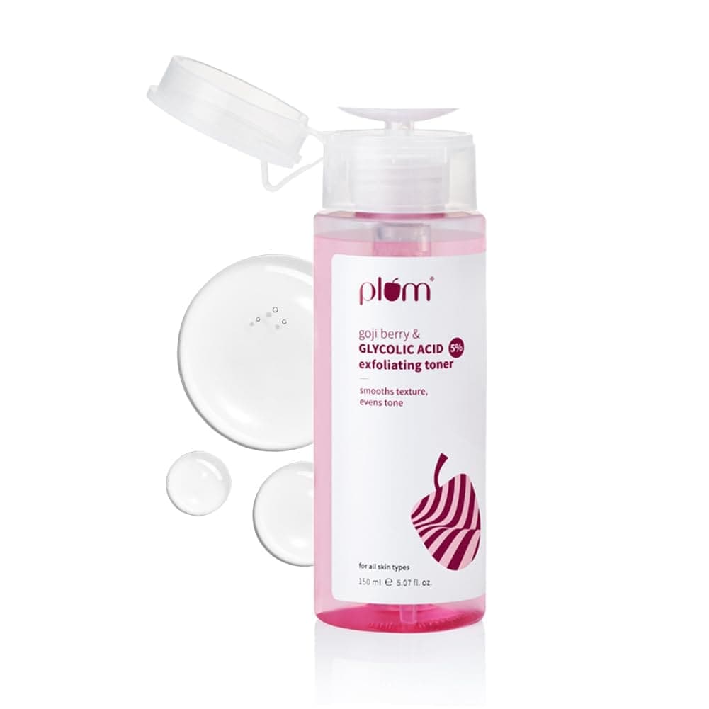 Plum Goji Berry & 5% Glycolic Acid Exfoliating Toner For Textured Skin