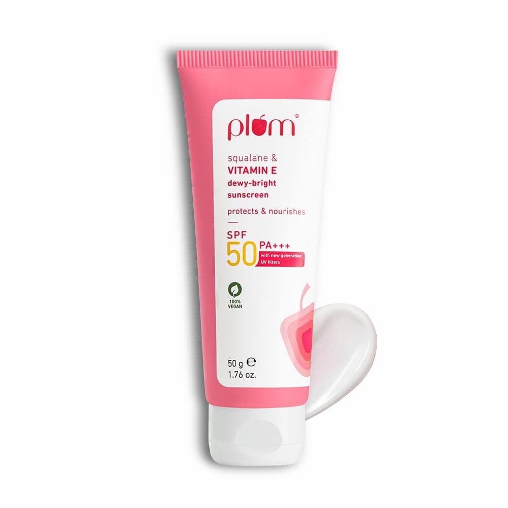 Plum Squalane & Vitamin E Dewy-Bright Sunscreen SPF 50 PA+++ - 50 g