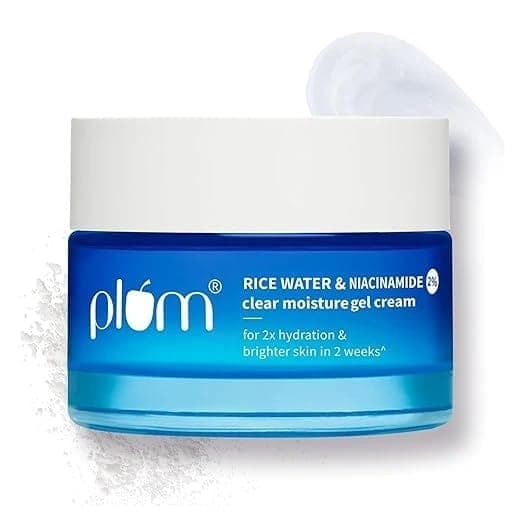 Plum 2% Niacinamide & Rice Water Brightening Gel Moisturizer For Clear & Bright Skin