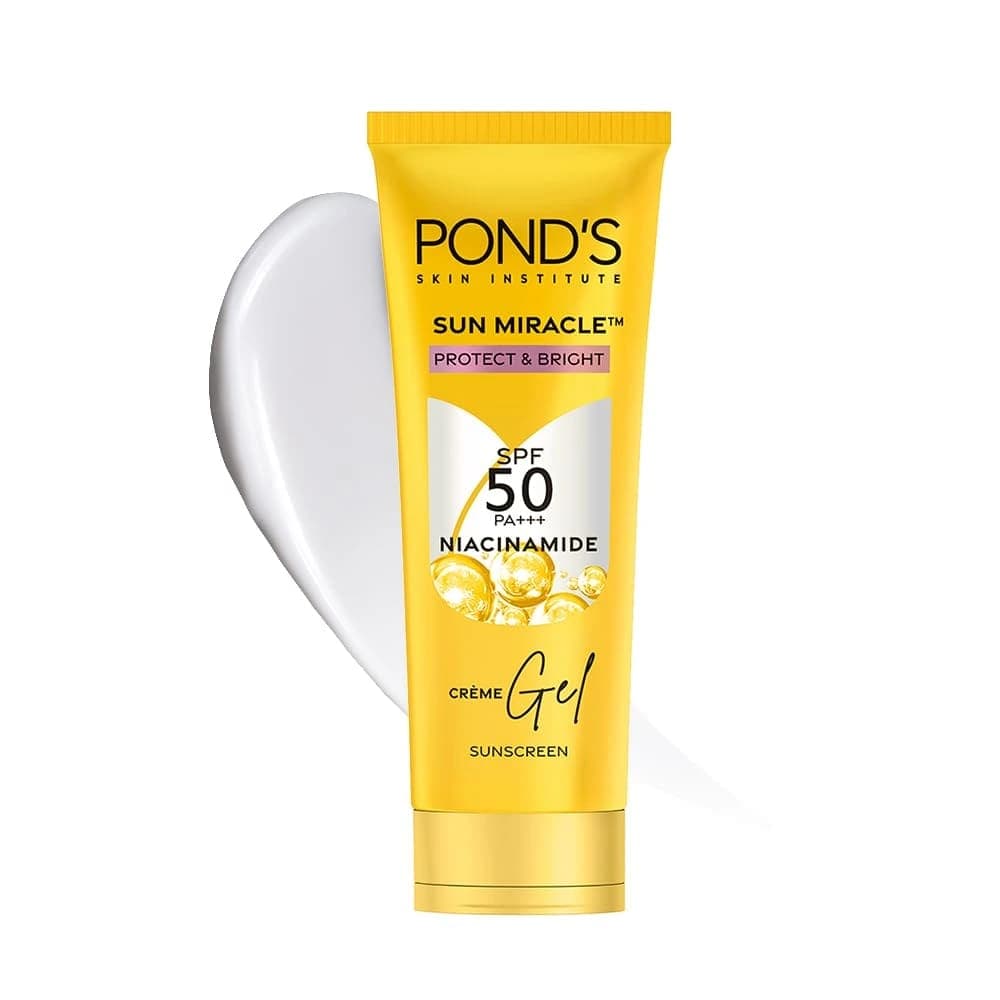 POND’S SUN MIRACLE SPF 50 PA+++ CRÈME GEL SUNSCREEN - PROTECT & BRIGHT, WITH NIACINAMIDE