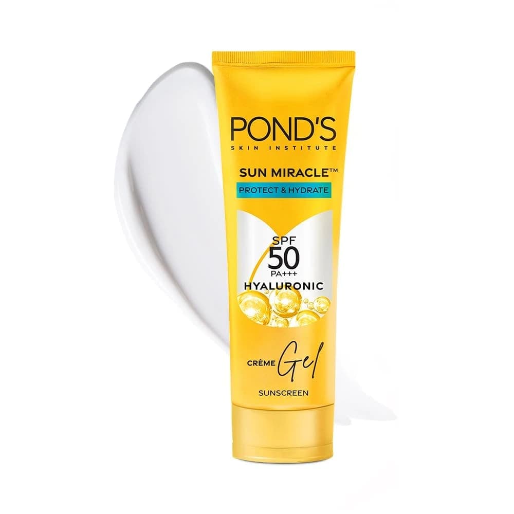 POND'S SUN MIRACLE SPF 50 PA+++ CRÈME GEL SUNSCREEN - PROTECT & HYDRATE, WITH HYALURONIC ACID
