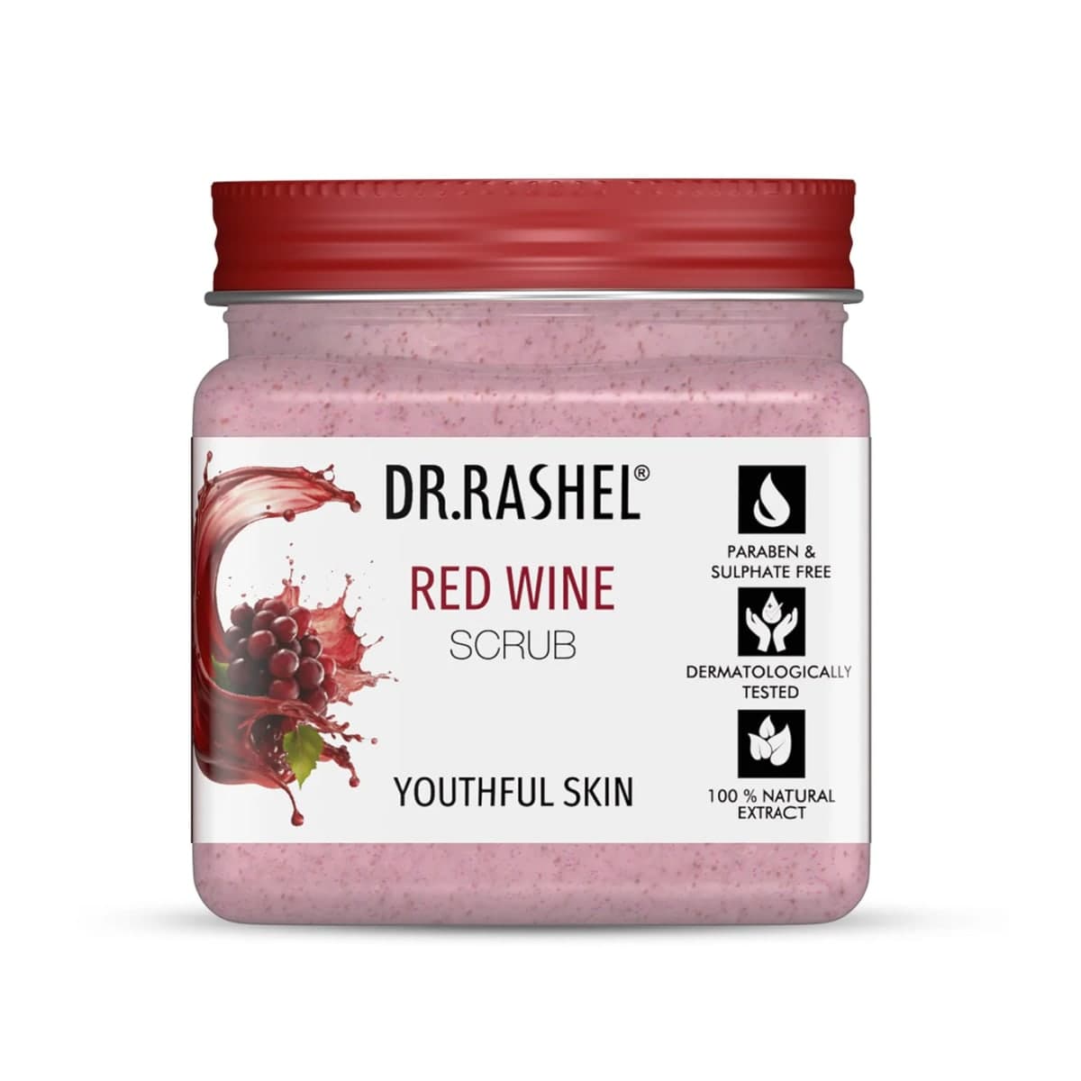 DR. RASHEL Red Wine Scrub - 380 ml