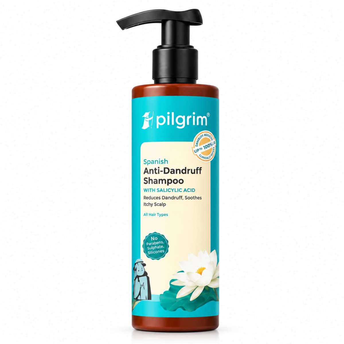 Pilgrim Argan Oil Sulphate Free Shampoo with Korean White Lotus, Camellia & Sweet Almond Oil