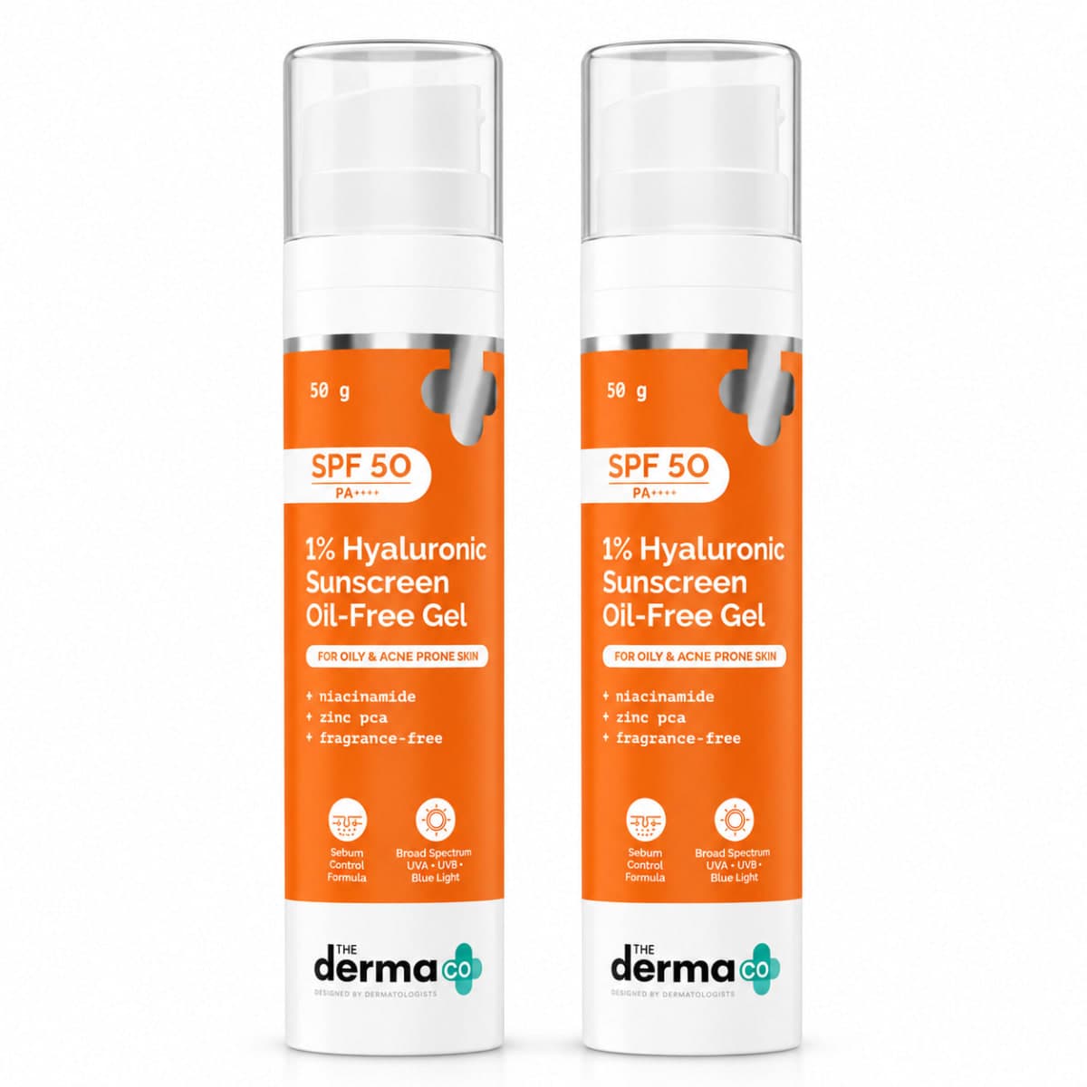 The Derma Co 1% Hyaluronic Sunscreen Oil-Free Matte Gel In Vivo Tested (ISO 24444:2019 Certified, CTRI/2025/02/079913)- 100g 