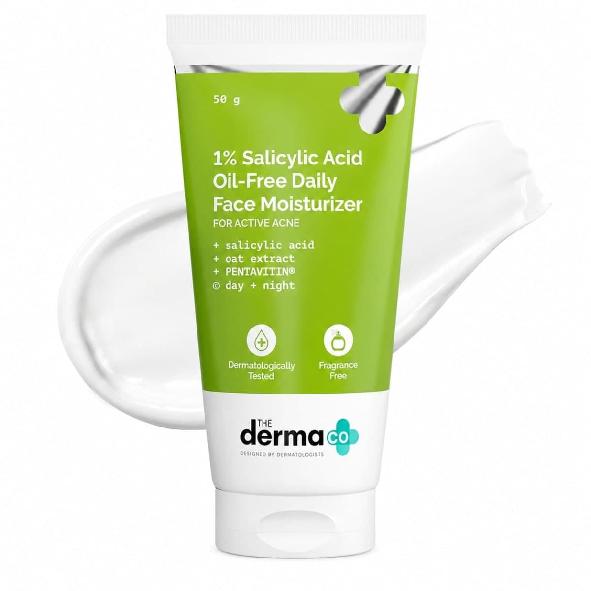 The Derma Co 1% Salicylic Acid Oil-Free Moisturizer For Face with Oat Extract - 50g