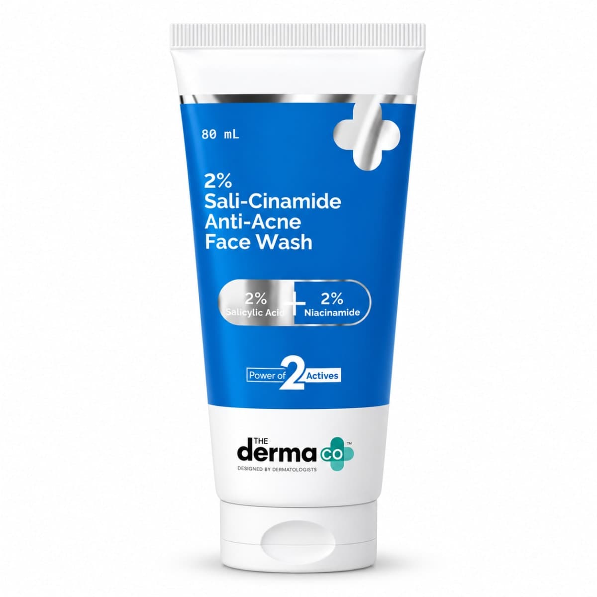 The Derma Co 2% Sali-Cinamide Anti-Acne Face Wash with 2% Salicylic Acid & 2% Niacinamide - 80 ml
