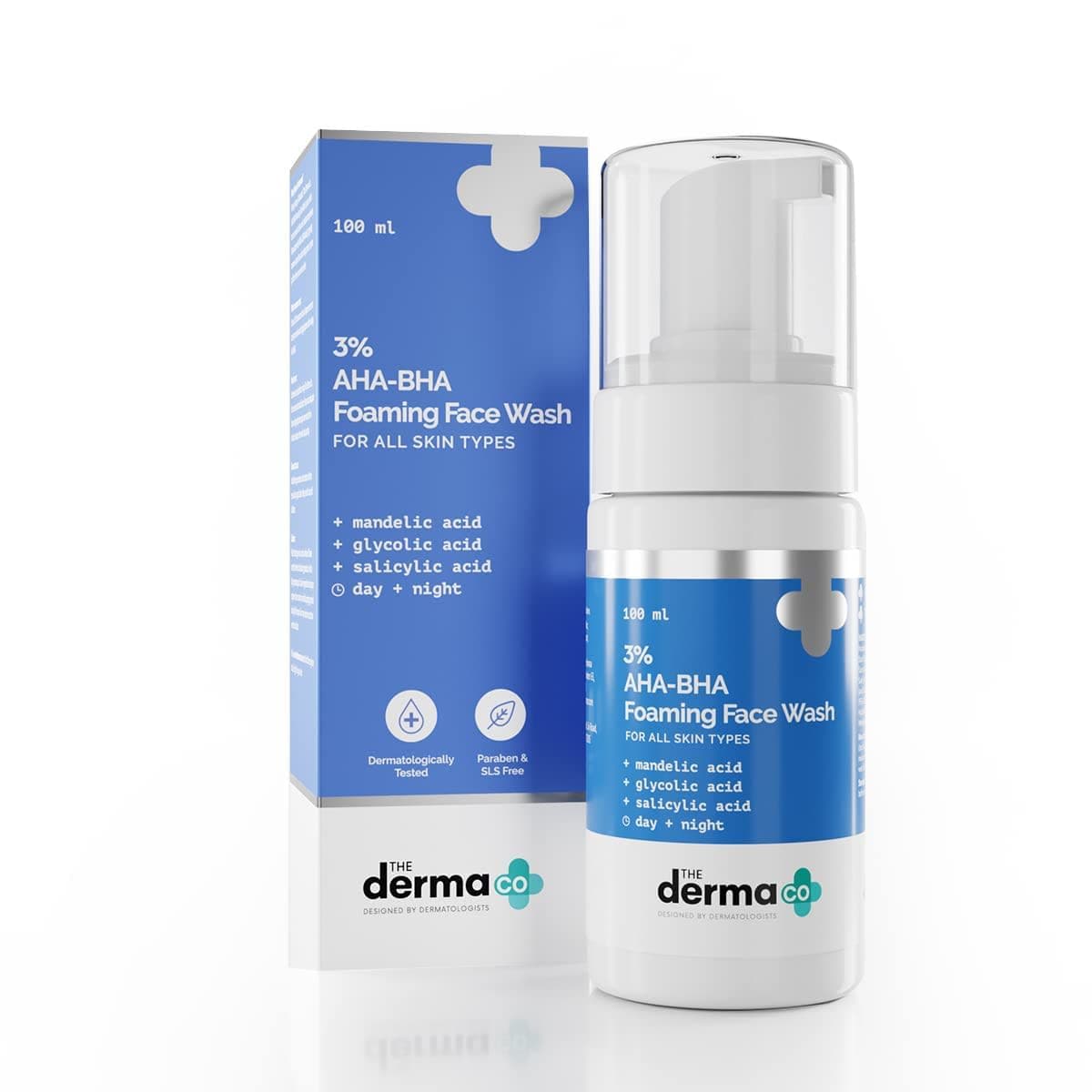 The Derma Co 3% AHA+BHA Foaming Daily Face Wash 100ml