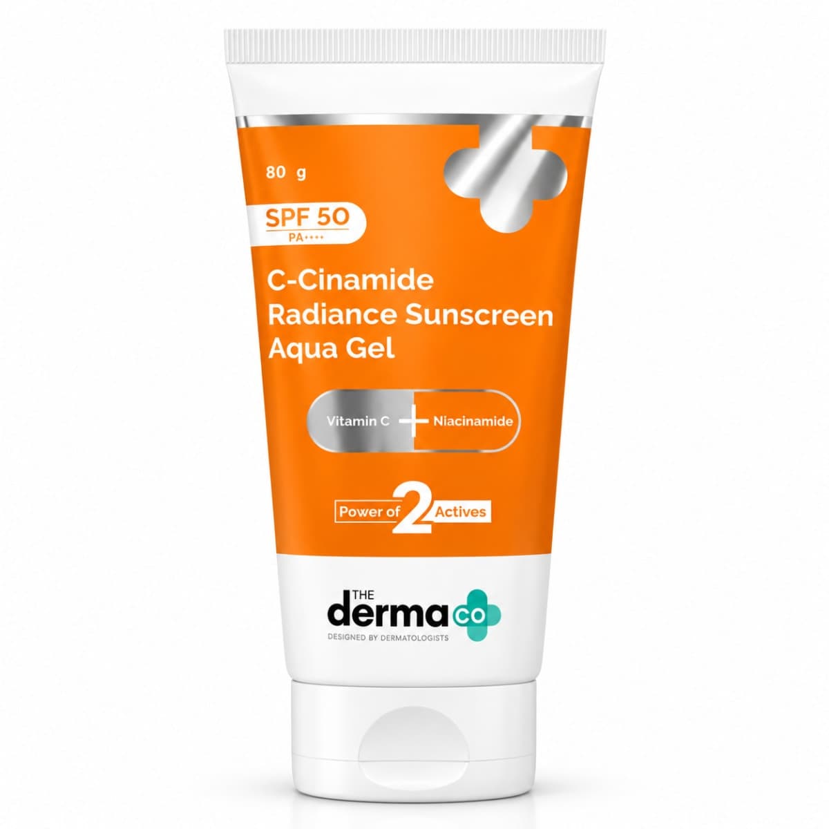 The Derma Co C-Cinamide Radiance Sunscreen Aqua Gel with SPF 50 & PA++++ - 50g ( pack of 2 )