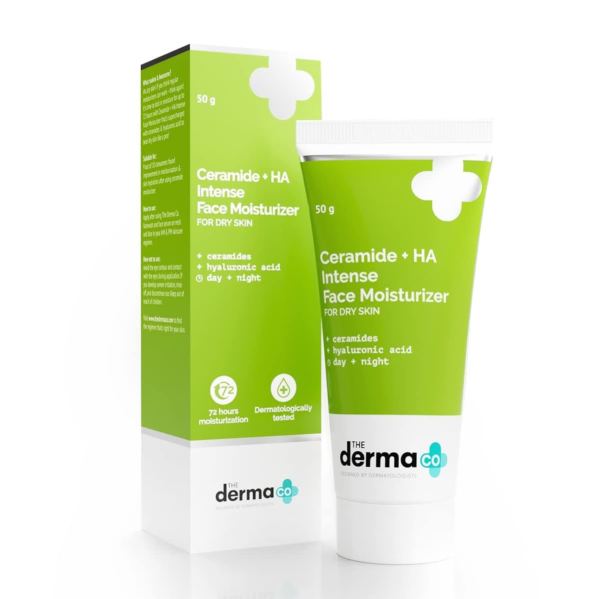 The Derma Co Ceramide + HA Intense Daily Face Moisturizer 50gm