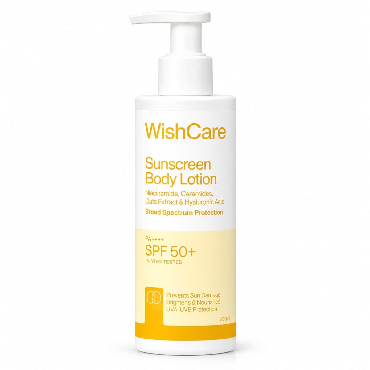 WishCare SPF 50 Sunscreen Body Lotion PA+++ - 200ml