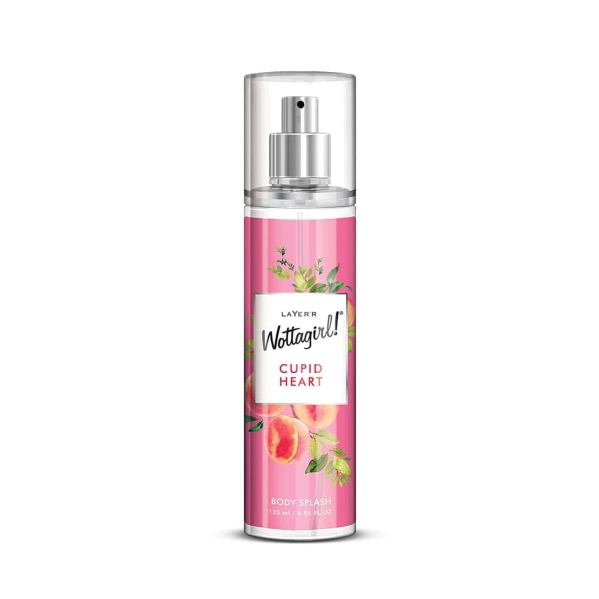 Wottagirl Cupid Heart Body Splash 135ml | Long-Lasting Fresh Fruity Floral Body Mist for Women | Melon, Red Fruits & Jasmine Notes