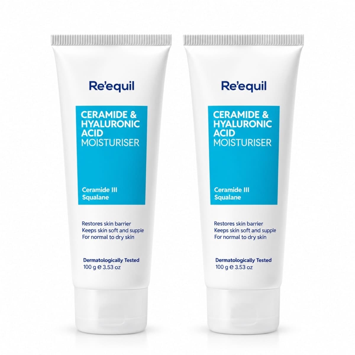 RE' EQUIL Ceramide & Hyaluronic Acid Moisturiser (Pack of 2)