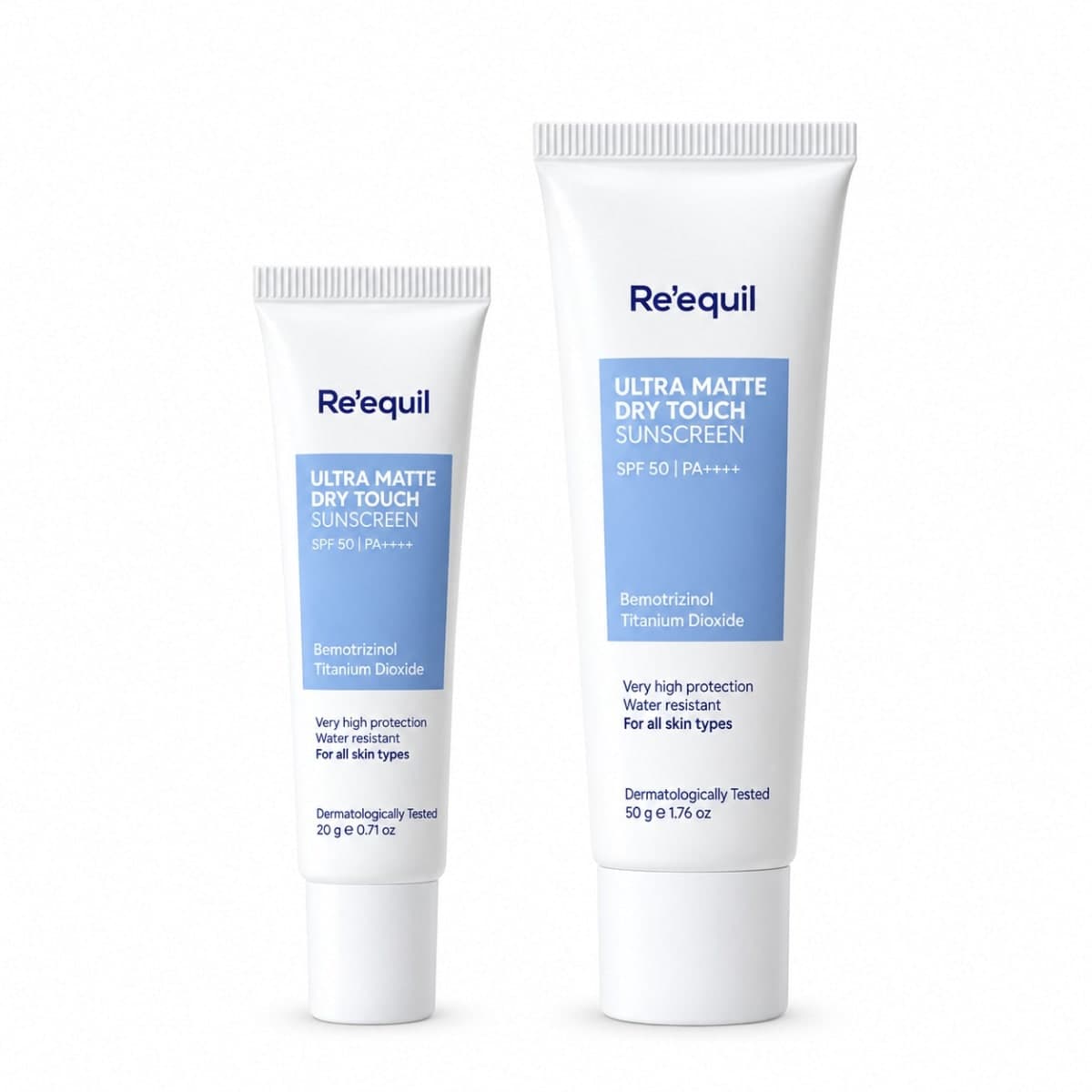 RE' EQUIL Ultra Matte Dry Touch Sunscreen (50g + 20g)