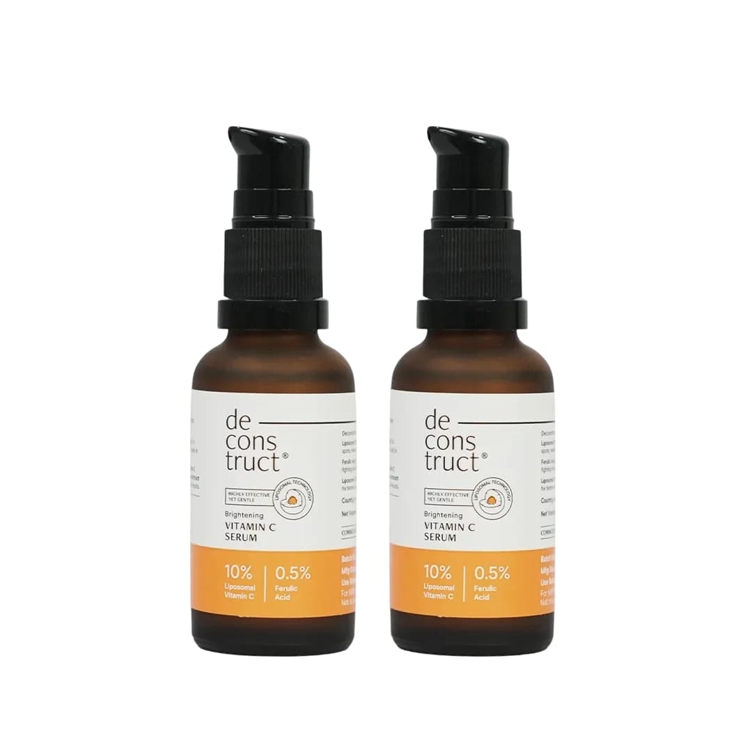 Deconstruct Vitamin C Serum Combo For Face - 10% Liposomal Vitamin C + 0.5 % Ferulic Acid 30+30ml