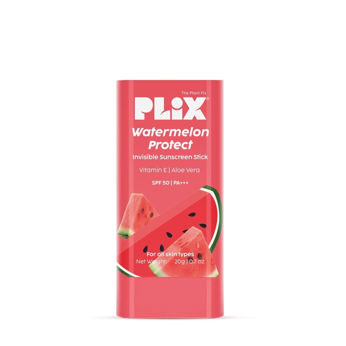 PLiX Watermelon Protect Invisible Sunscreen Stick (SPF 50 PA +++ | UVA & UVB Shield)