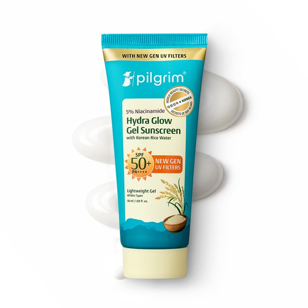 Pilgrim 5% Niacinamide Hydra Glow Gel Sunscreen SPF 50+ PA++++ (50ml)