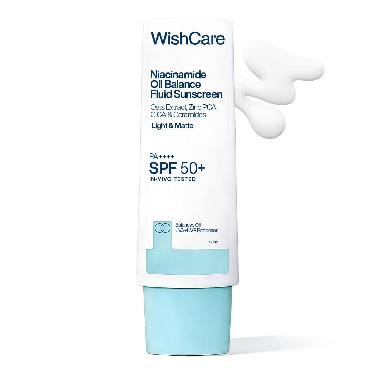 WishCare Niacinamide Oil Balance Fluid Sunscreen | SPF50 PA++++
