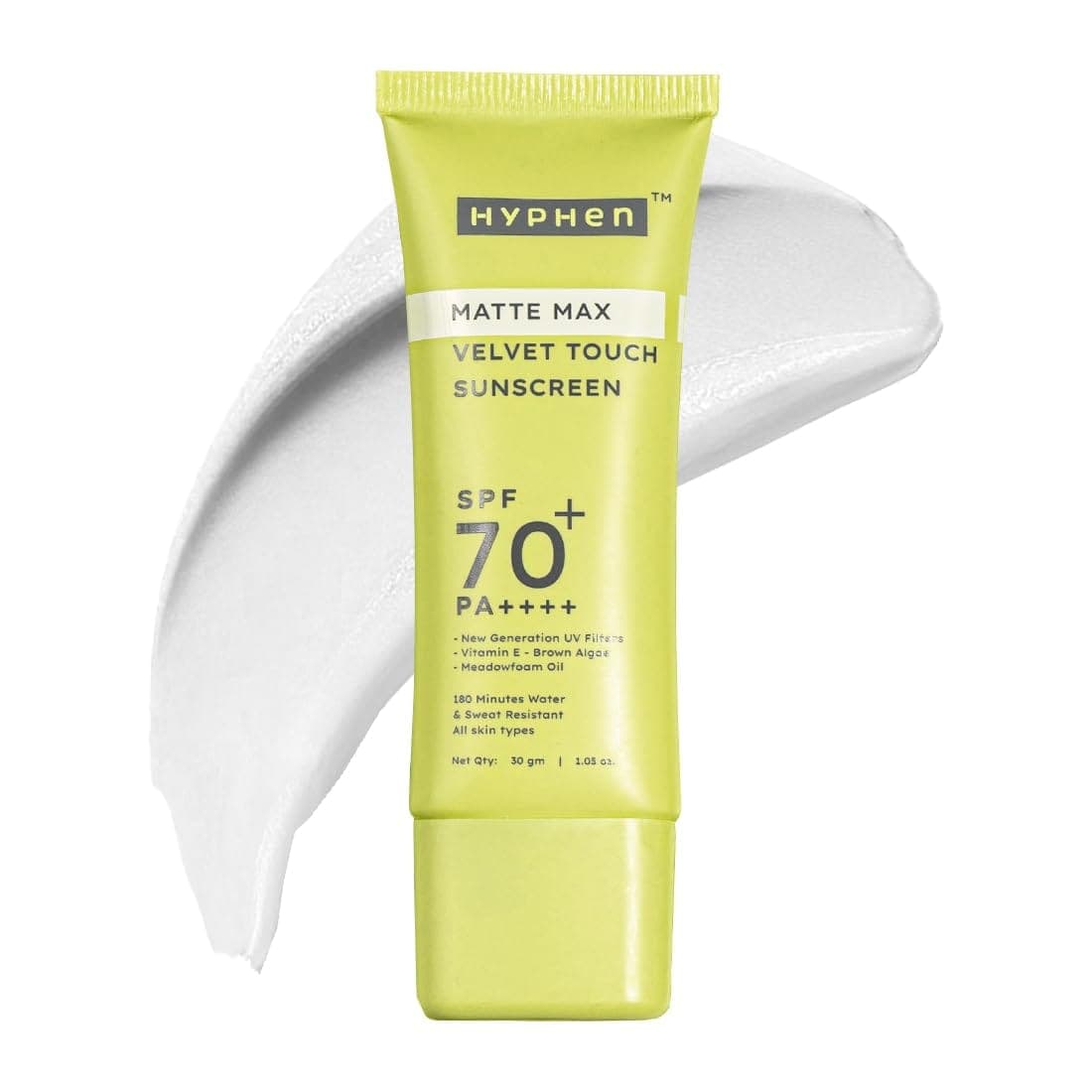 HYPHEN Matte max velvet touch sunscreen spf 70+ pa++++