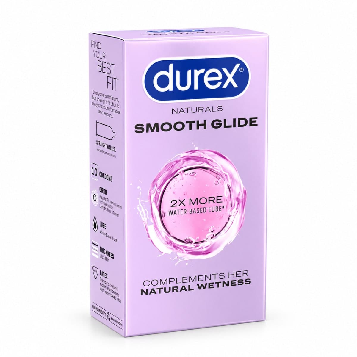 Durex Naturals Smooth Glide - 10 Condoms