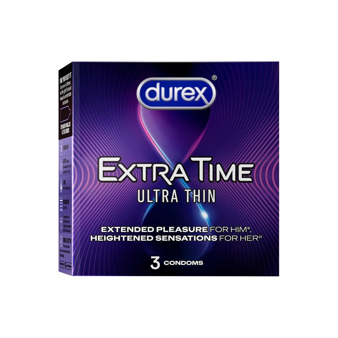 Durex Extra Time Ultra Thin - (3 Condoms)