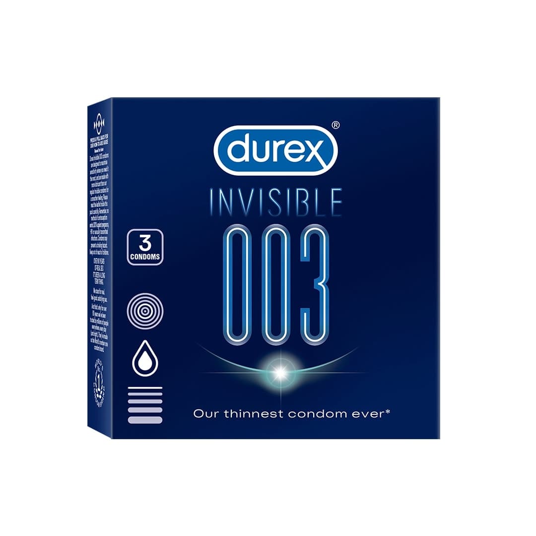 Durex Invisible 003 - 3 Condoms