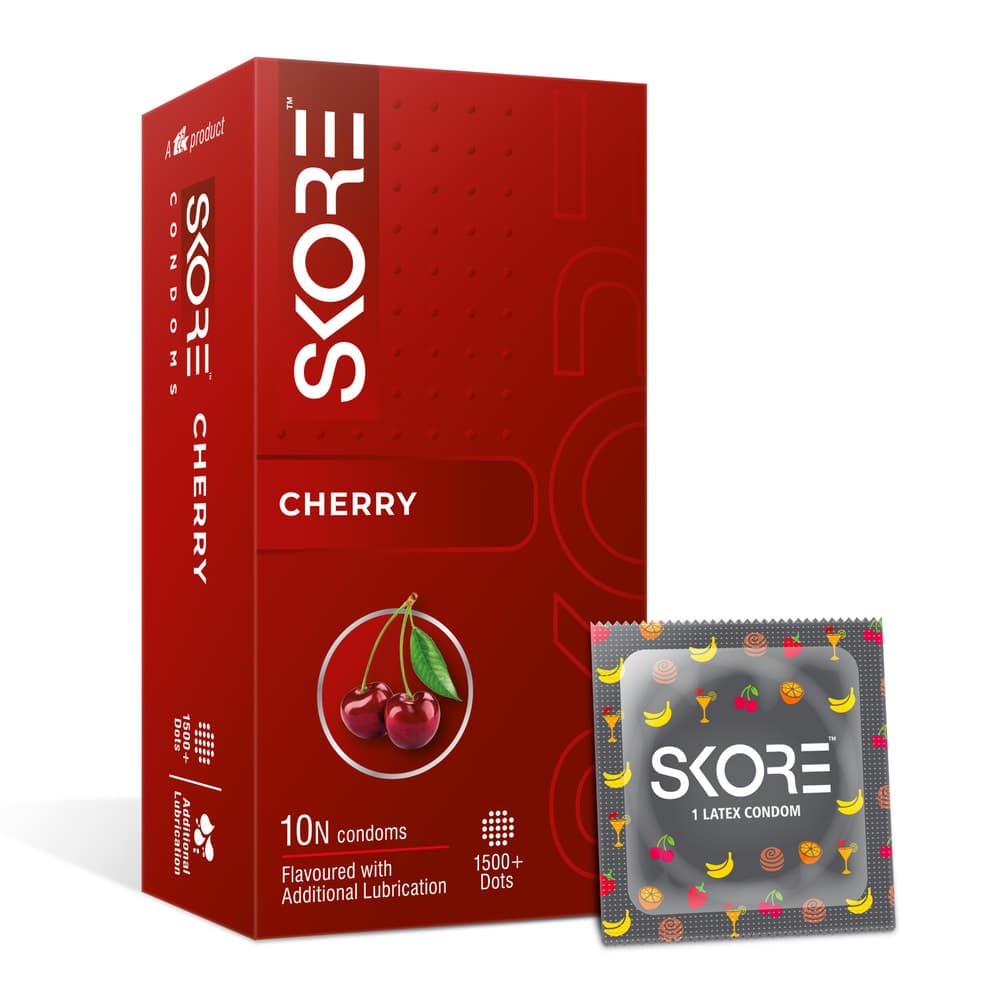 Skore Cherry Flavored Condoms