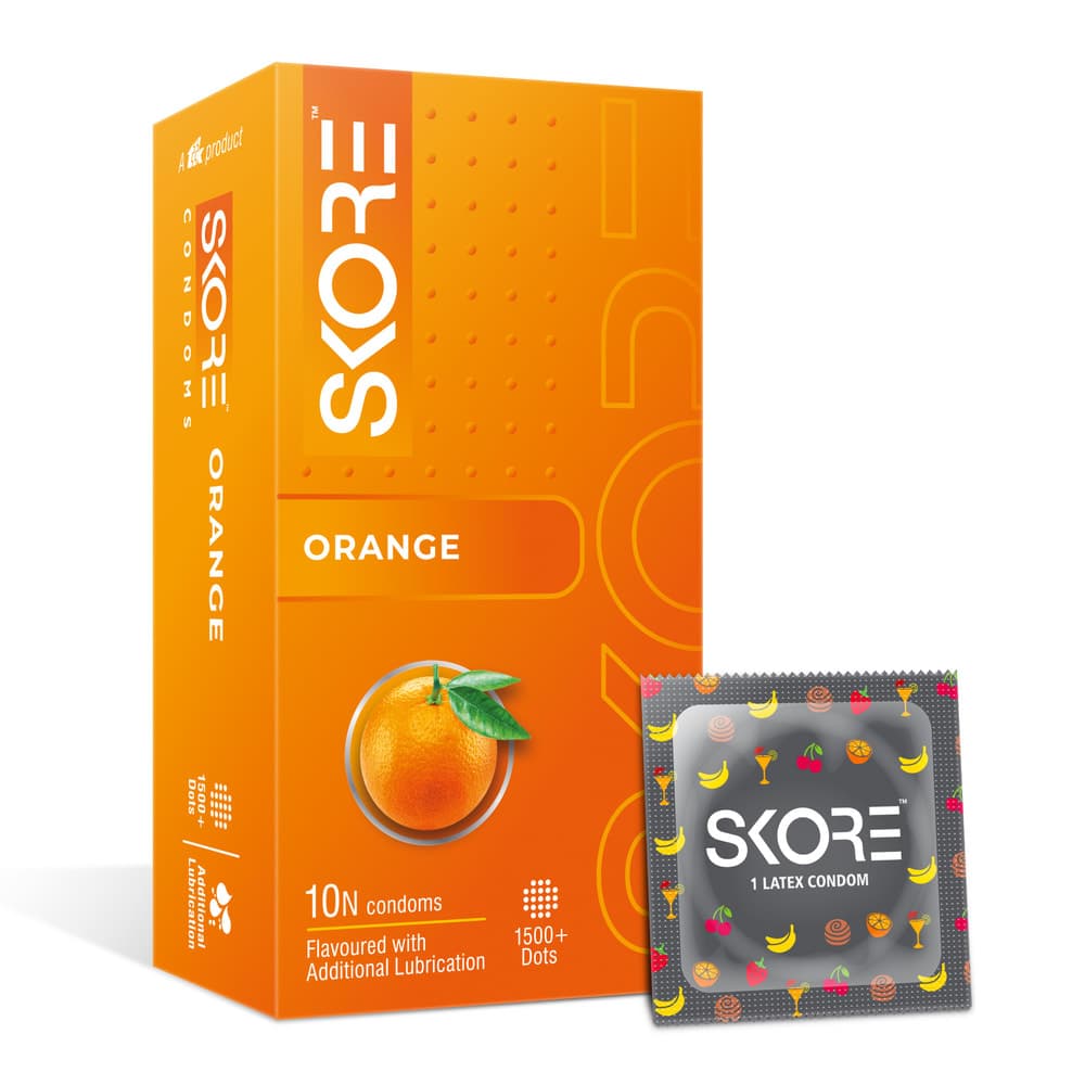 Skore Orange Flavored Condom