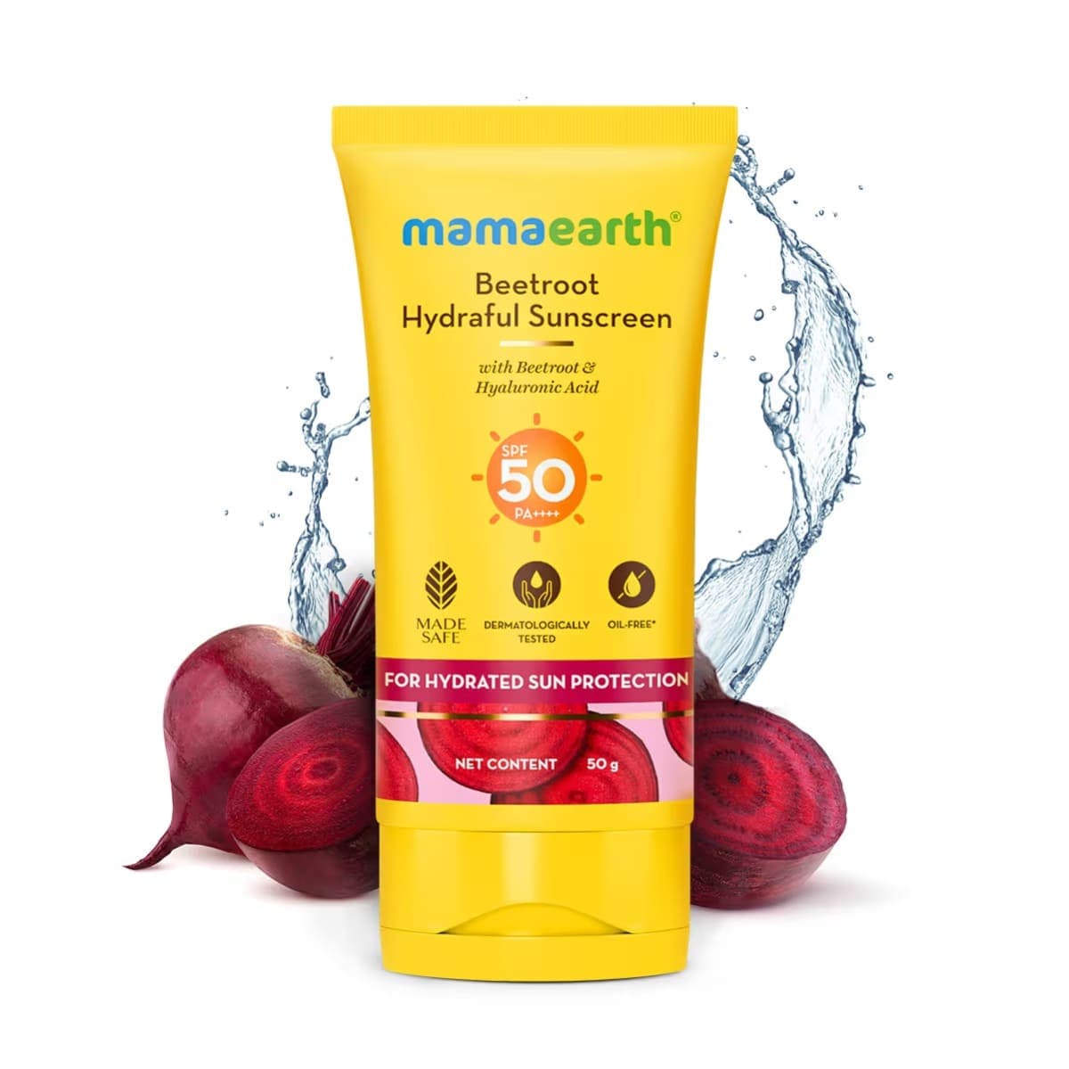 Mamaearth Beetroot Hydraful Sunscreen With Beetroot & Hyaluronic Acid