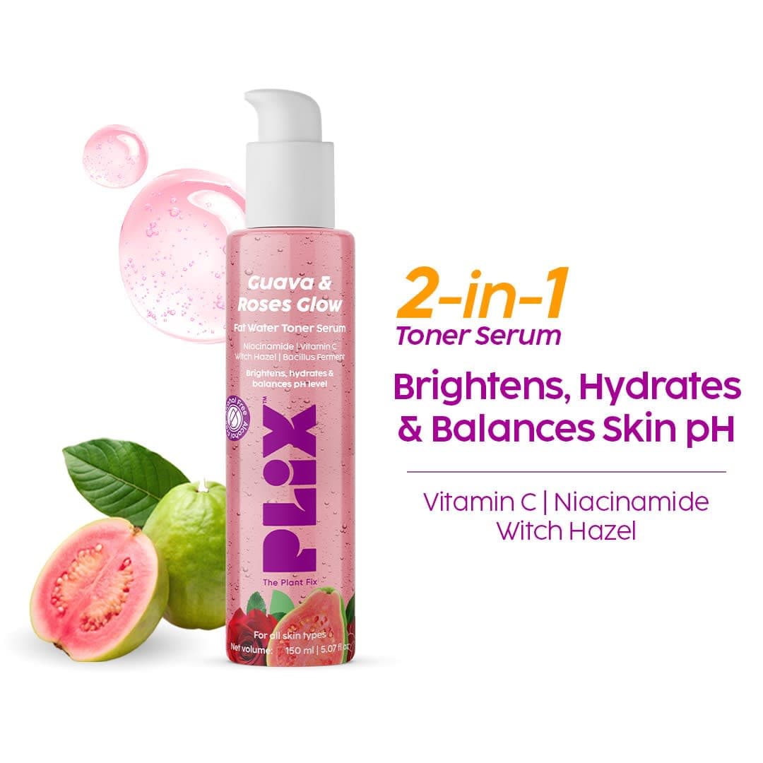 Guava & Roses Glow Fat Water Toner Sreum (Brightens, hydrate & balances PH level)