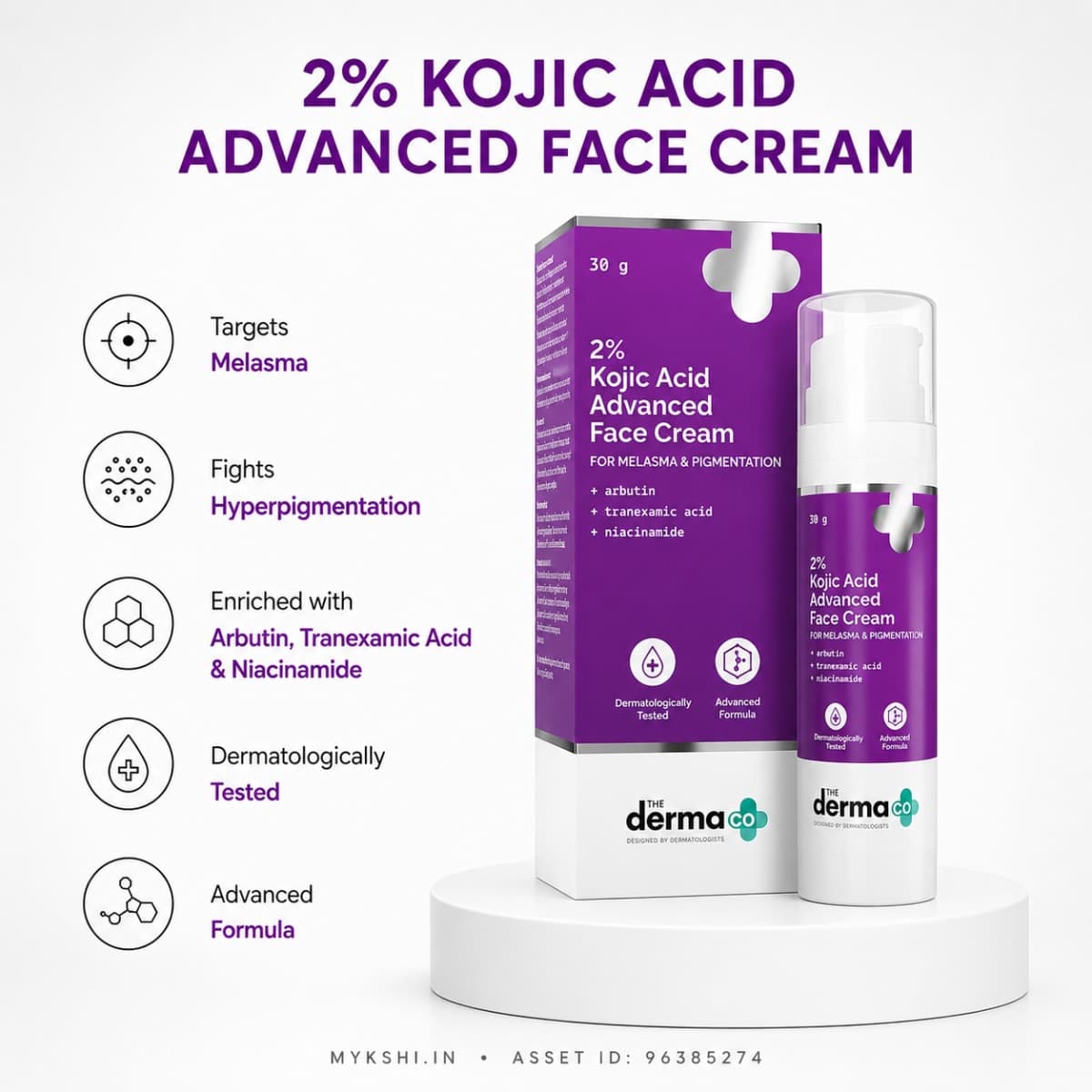 The Derma Co 2% Kojic Acid Advanced Face Cream - 30g