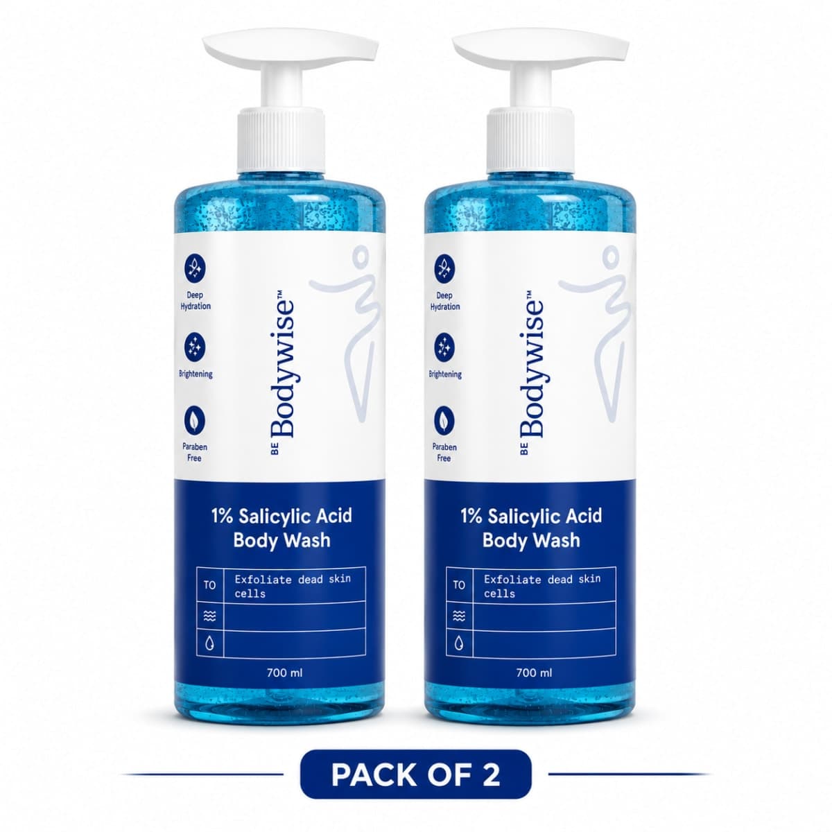 Be Bodywise 5% AHA BHA Exfoliating Body Wash (700ml)