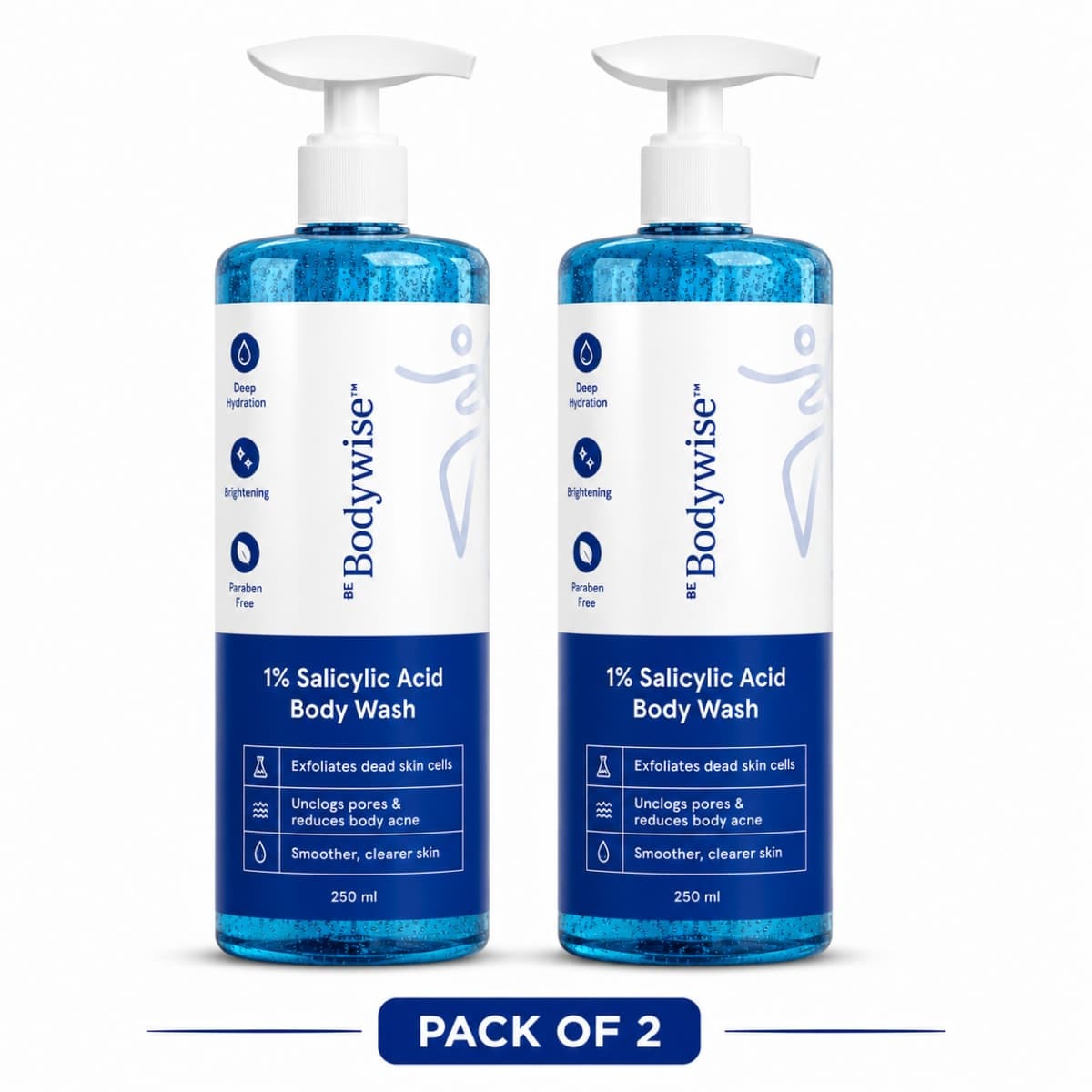 Be Bodywise 5% AHA BHA Exfoliating Body Wash (250ml)