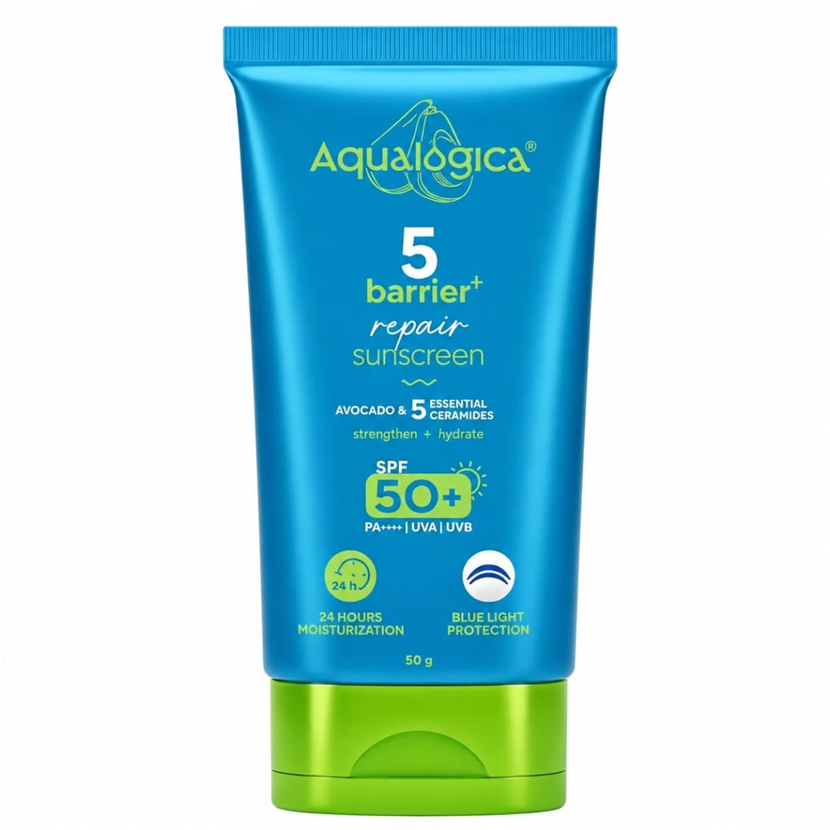 Aqualogica 5 Barrier+ Repair Sunscreen with Avocado & 5 Essential Ceramides