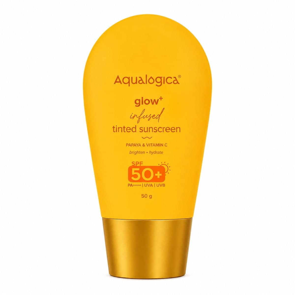 Aqualogica Glow+ Infused Tinted Sunscreen With Papaya & Vitamin C 50g