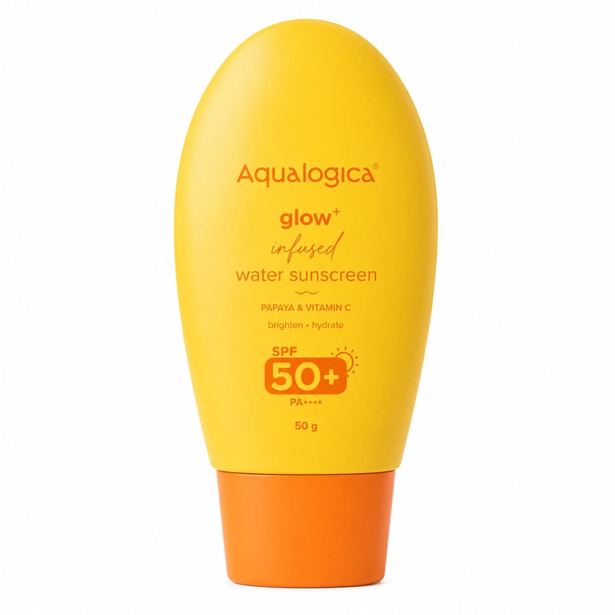 Aqualogica Glow+ Infused Water Sunscreen with Papaya & Vitamin C 50g