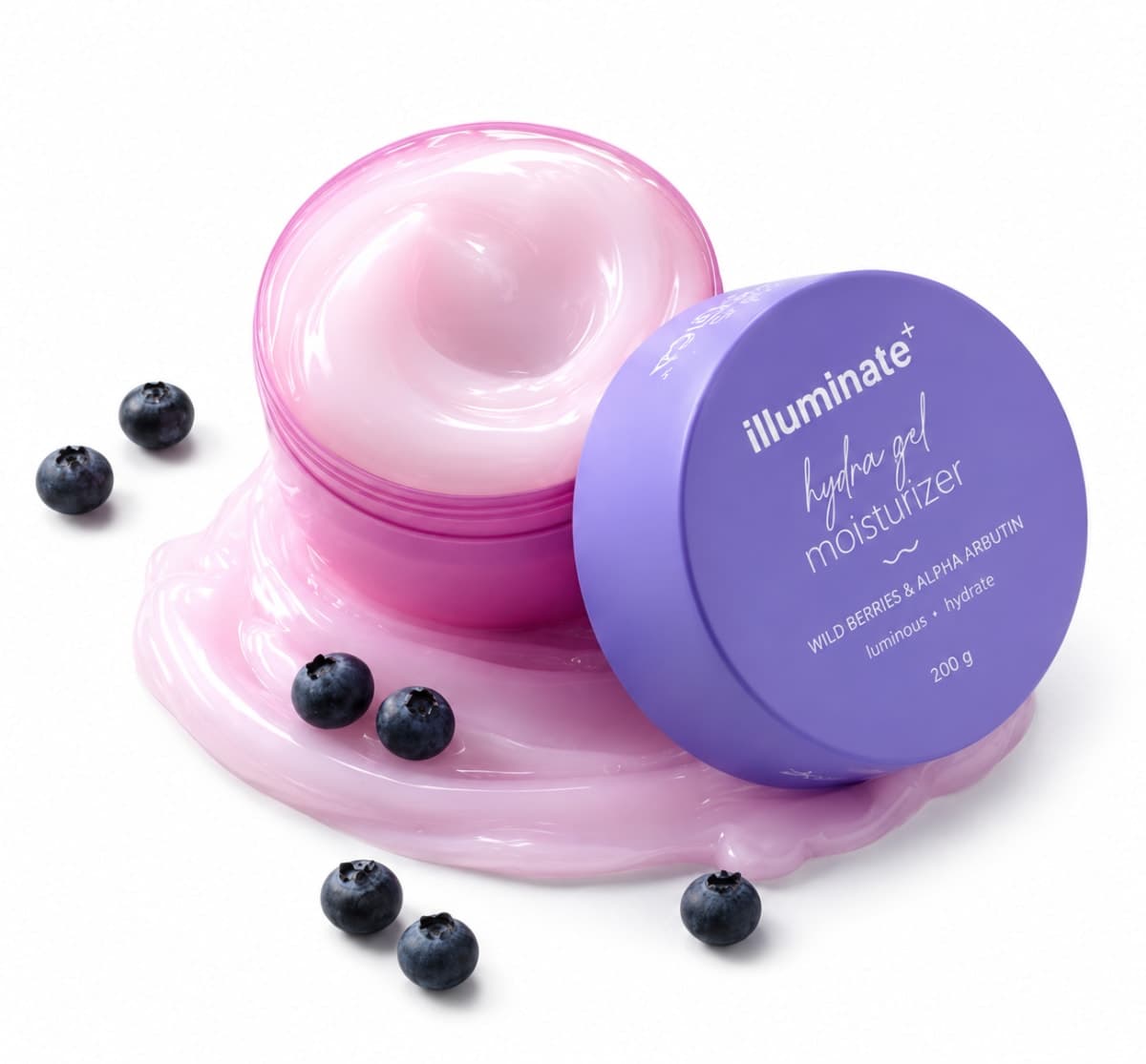 Aqualogica Illuminate + Hydra Gel Moisturizer with Wild Berries & Alpha Arbutin