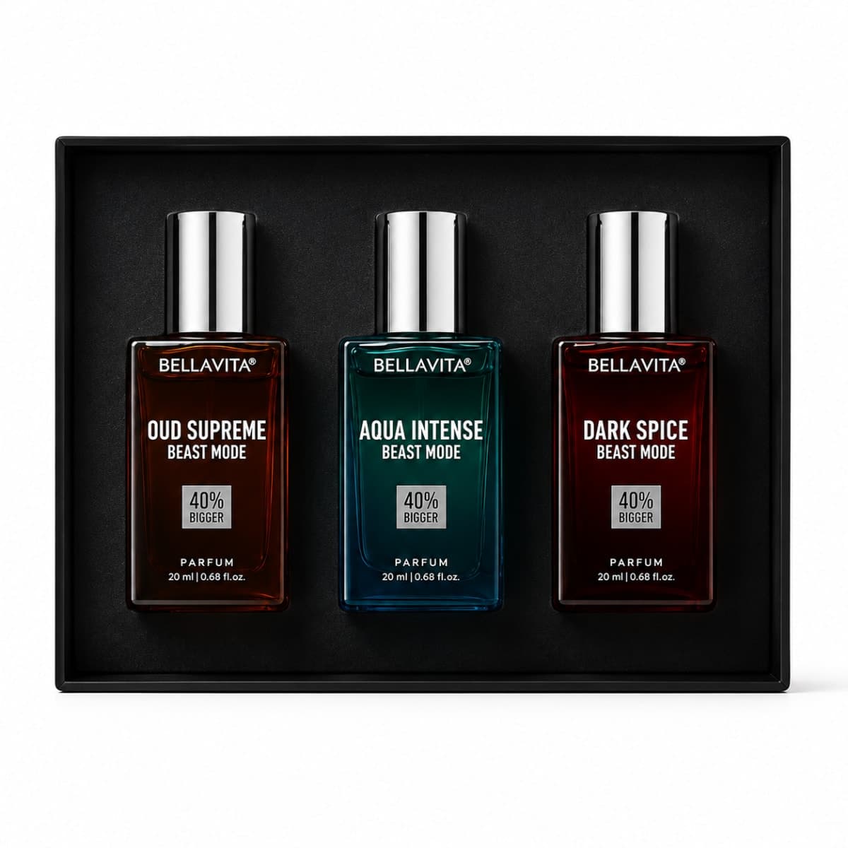 BELLAVITA BEAST MODE GIFT SET FOR MAN 4 X 20ml